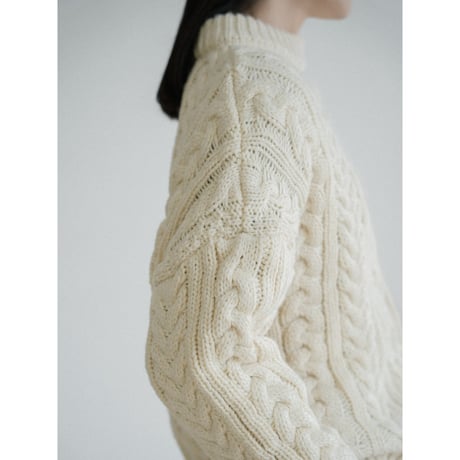 《予約販売》mannish cable knit pullover/2colors_nt2433