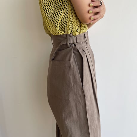 《予約販売》belt linen pants/2colors_np0622