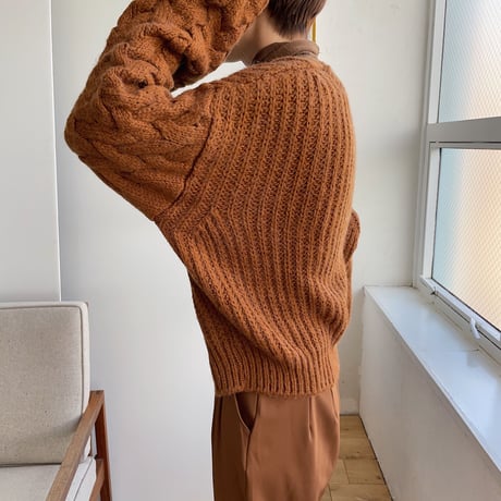 《予約販売》detail cable knit/2colors_nt0783
