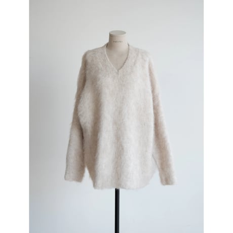《予約販売》mohair like v neck over knit/2colors_nt2440