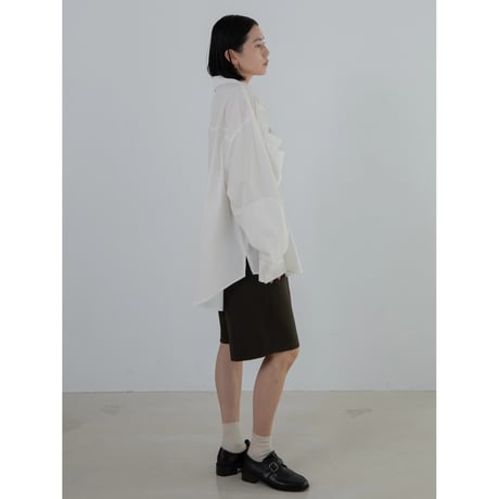 - AUTHENTIC series - emblem shirt/ivory_an0025