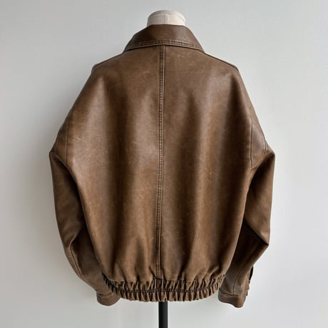 《予約販売》accent mannish eco leather jacket/2colors_no0360