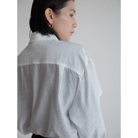 《予約販売》material sheer shirt/3colors_nb0276
