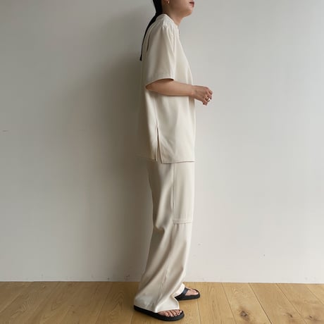 【nokcha original】knee wide pants/2colors_np0826