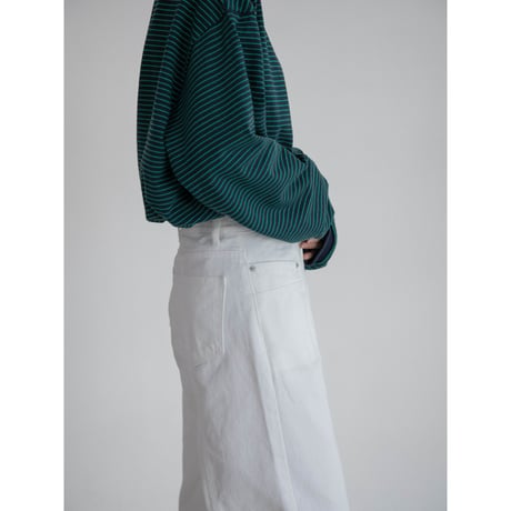 《予約販売》accent white jeans_nj0120