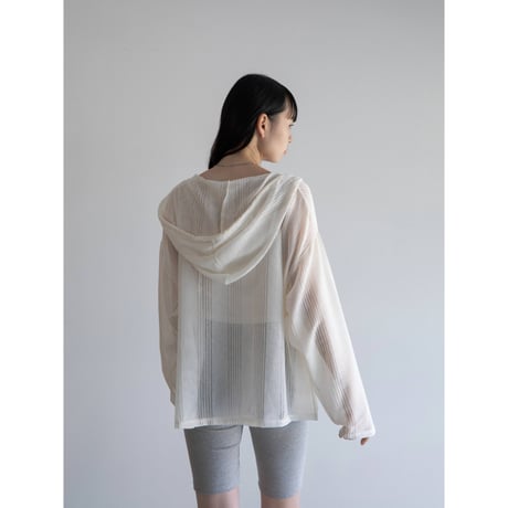《予約販売》sheer over hoodie/2colors_no0389