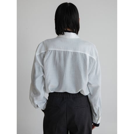 《予約販売》material sheer shirt/3colors_nb0276