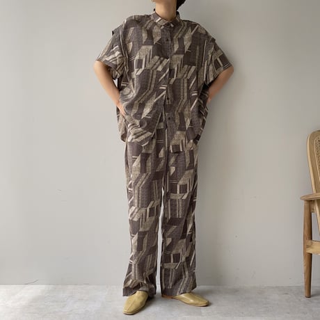 【nokcha original】vintage pattern blouse_nt0949