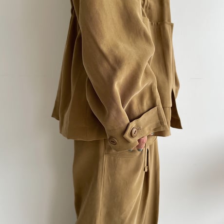 【nokcha original】2way military jacket/olive khaki_no0233
