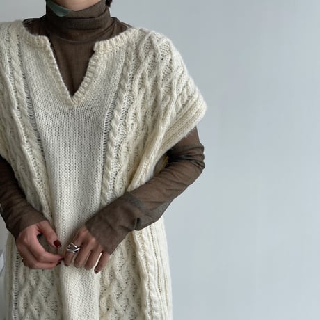 《予約販売》long knit vest/2colors_nt1090