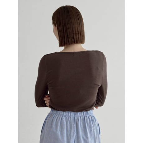 《予約販売》accent décolleté lib tops/3colors_nt2541