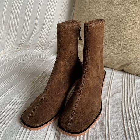 《予約販売》suède wood heel boots_na0206