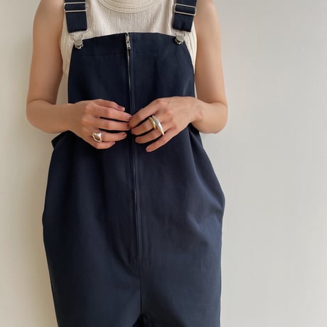【nokcha original】material over all/navy_np0831