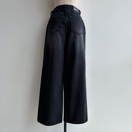 《予約販売》side tuck wide jeans/2colors_nj0096