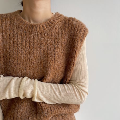 《予約販売》warm knit vest_nt1449