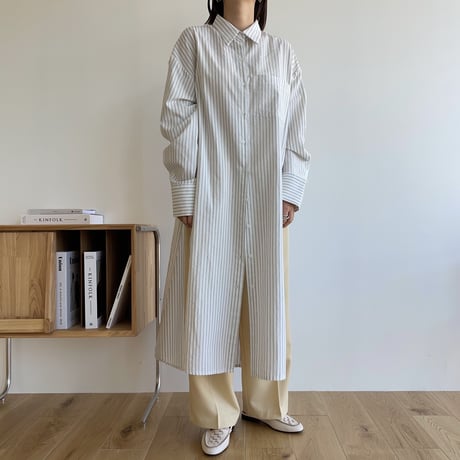 《予約販売》2way slit long shirt/2colors_nt1273