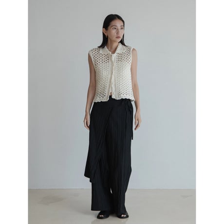 《予約販売》mannish low gauge knit vest/2colors_nt2339