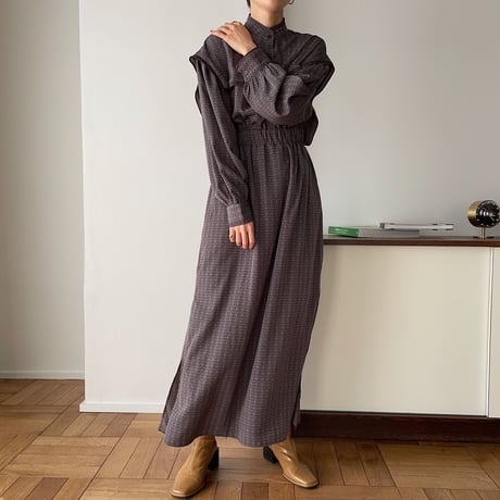 【nokcha original】geometric back open ops/purple_nd0095