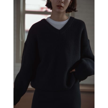 【NOKCHA original】v neck mannish knit pullover/3colors_nt2123