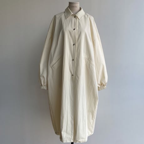 【nokcha original】s/s long coach jacket/ivory_no0285