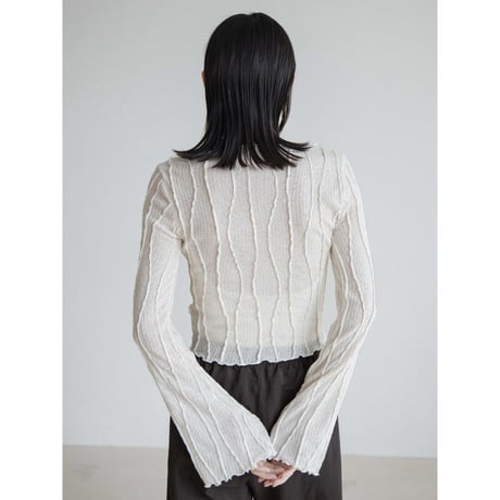 《予約販売》sheer accent knit tops/2colors_nt2384