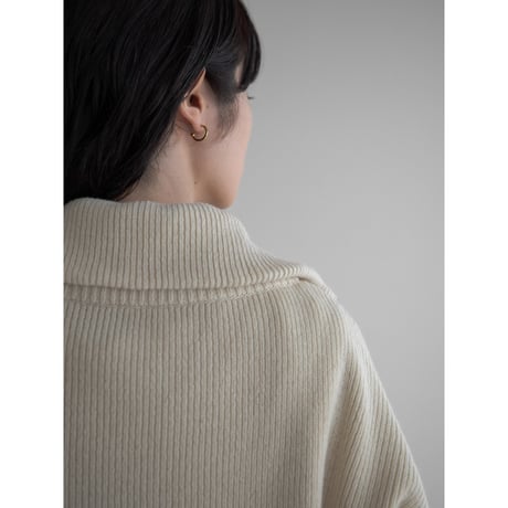 《予約販売》quality zip knit cardigan/2colors_no0398