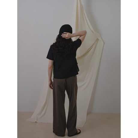 - AUTHENTIC series - mannish twill vest/black_an0008