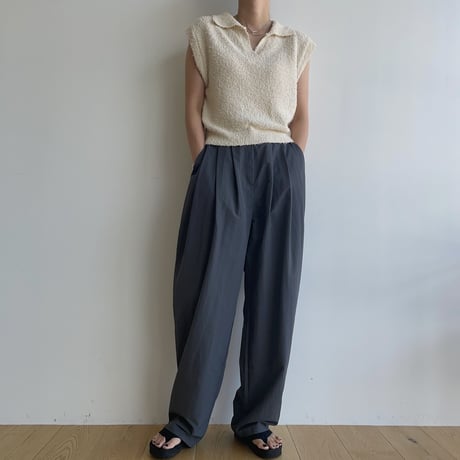 《予約販売》washer tuck oval long pants/2colors_np0840