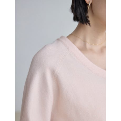 《予約販売》v neck soft knit tops/2colors_nt2498