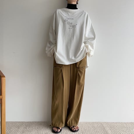 【nokcha original】“latte de the vert” tee/2colors_nt1446