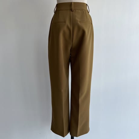 【nokcha original】tuck oval pants/khaki brown_np0537