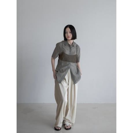 《予約販売》tuck summer light pants/2colors_np1023