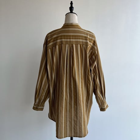 【nokcha original】jacquard over blouse/camel_nb0042