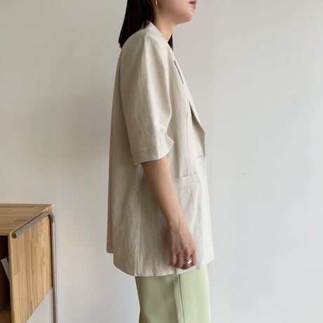 《予約販売》linen ennui jacket/2colors_no0215