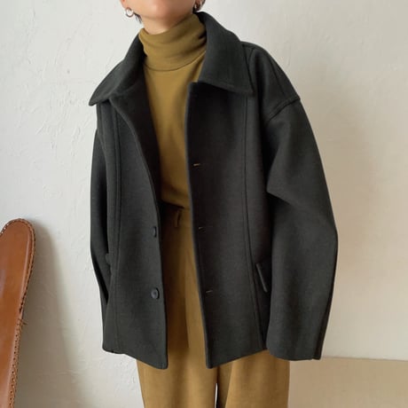 《予約販売》over middle coat/2colors_no0136