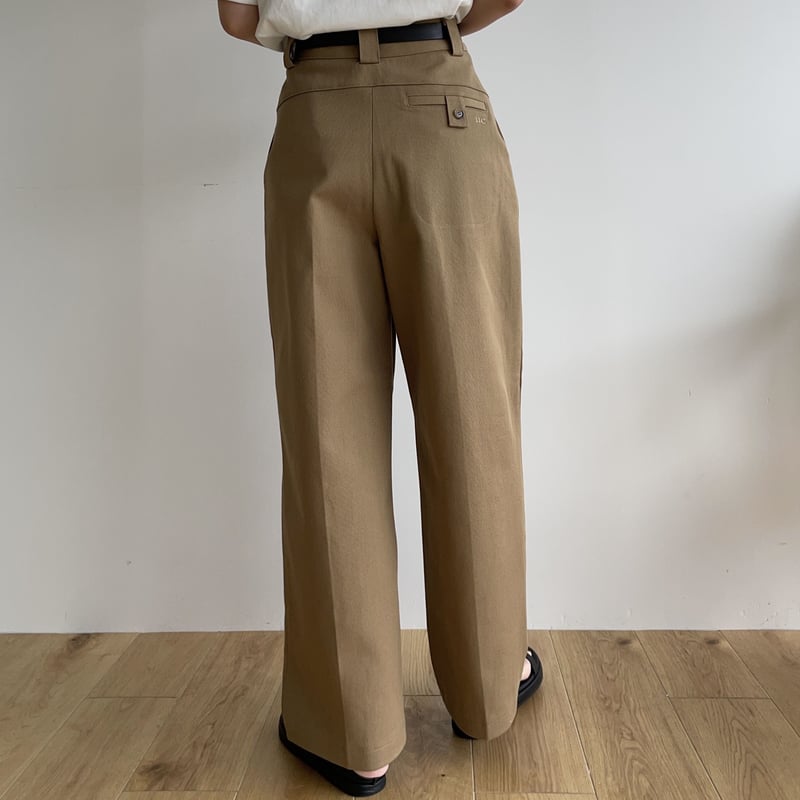 nokcha original】“nc” chino pants/beige_np0611