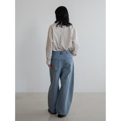 《予約販売》waist accent cocoon jeans_nj0116