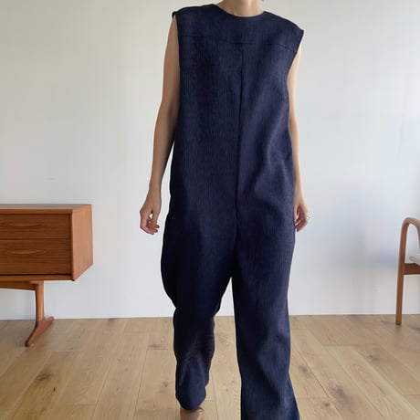 【nokcha original】jacquard all-in-one/navy_np0640