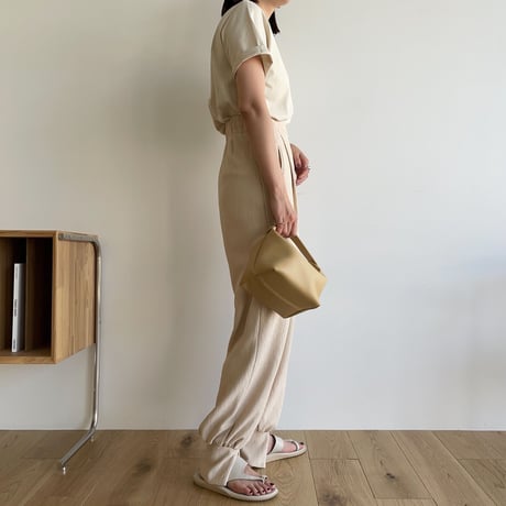 【nokcha original】jacquard slit hem pants_np0560