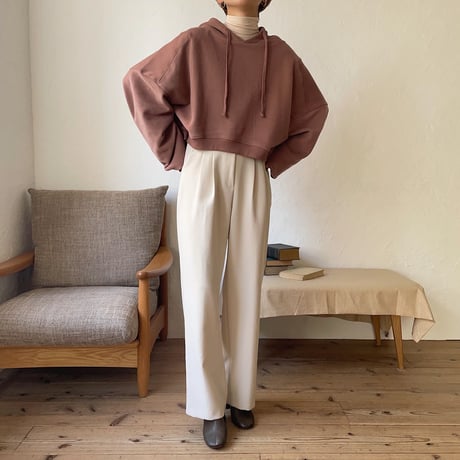 【nokcha original】label hood pullover/dark pink_nt0735