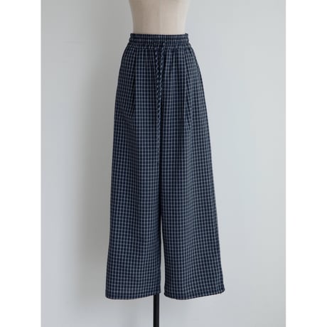 《予約販売》light check tuck pants/2colors_np1243