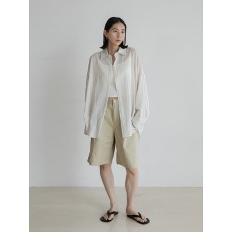 《予約販売》twill summer half chino pants/2colors_np1114