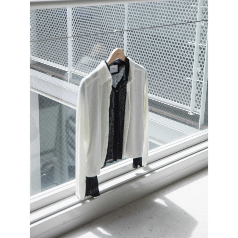 NOKCHA ノクチャ nuance knit cardigan nokcha nuance knit cardigan ダークグレー