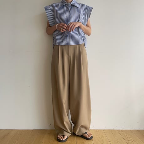 《予約販売》tuck accent pants/2colors_np0890