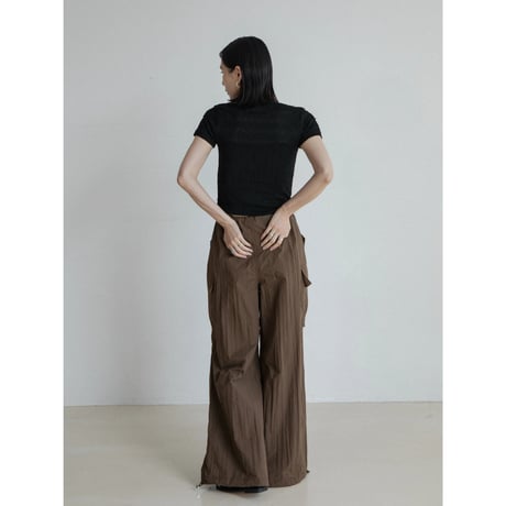 《予約販売》flower accent sheer tee/2colors_nt2318