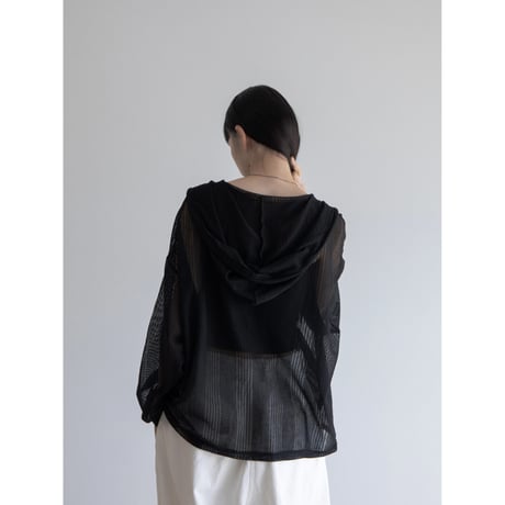 《予約販売》sheer over hoodie/2colors_no0389