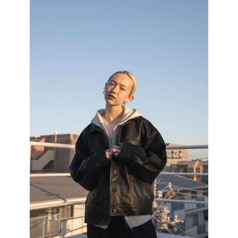 ジャケット・アウター nokcha old like eco leather jacket AUTHENTIC series - old like eco leather jacke