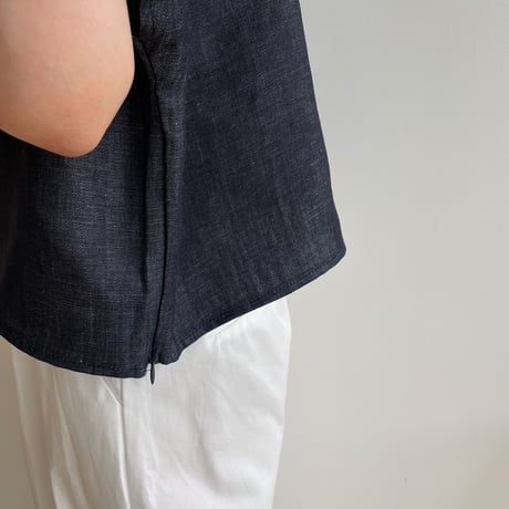 《予約販売》french minimal linen tops/2colors_nt1414