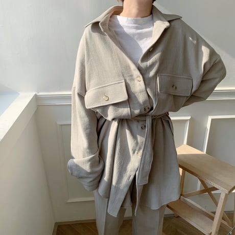 【NOKCHA  original】soft over jacket/light  khaki_no0008