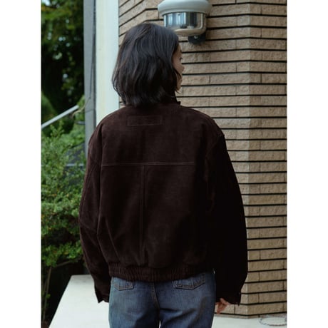 【 RESTOCK 】- AUTHENTIC series - quilting liner real suède jacket/vintage brown_an0049